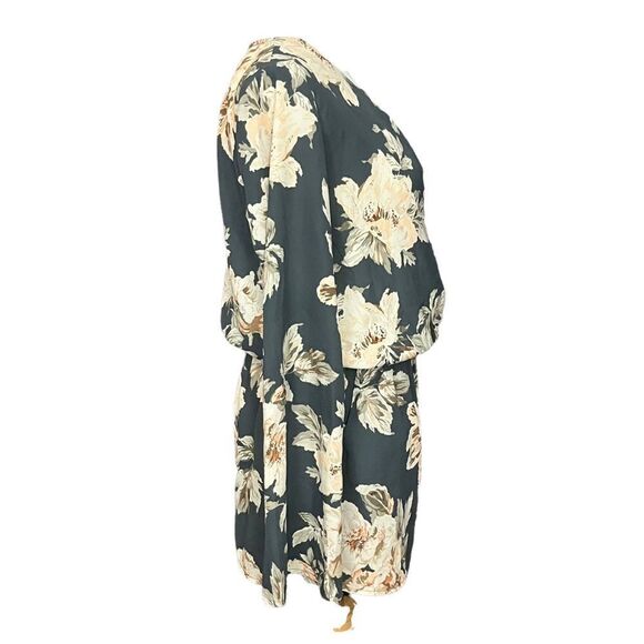 Lulu’s Prairie Daydream Floral Romper Washed Navy M - Picture 3 of 8